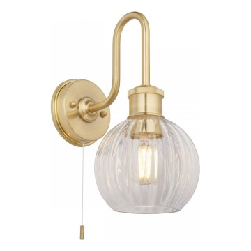 Endon 95507 - Zidno svetlo za kupatilo KENDALL 1xE27/10W/230V IP44 mesing