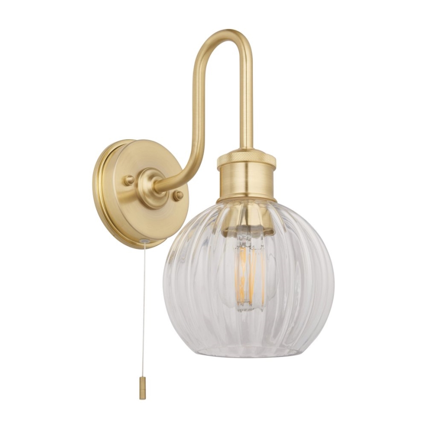 Endon 95507 - Zidno svetlo za kupatilo KENDALL 1xE27/10W/230V IP44 mesing