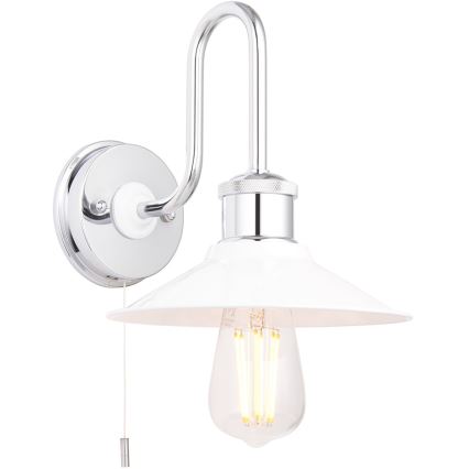 Endon 95508 - Kupatilsko zidno svetlo MARIS 1xE27/6W/230V IP44 sjajni hrom/bela
