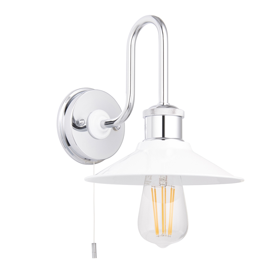 Endon 95508 - Kupatilsko zidno svetlo MARIS 1xE27/6W/230V IP44 sjajni hrom/bela