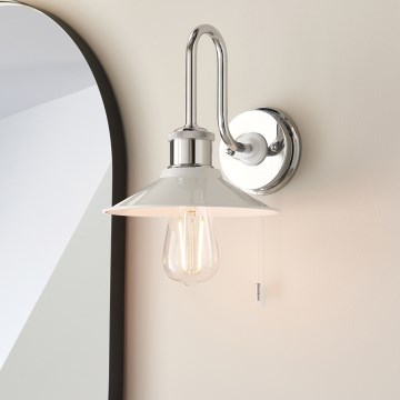 Endon 95508 - Kupatilsko zidno svetlo MARIS 1xE27/6W/230V IP44 sjajni hrom/bela