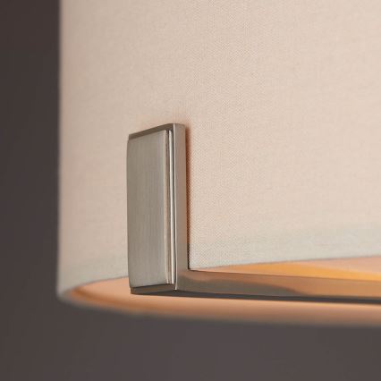 Endon 95834 - Luster na štapu HAYFIELD 3xE27/40W/230V mat hrom/bež