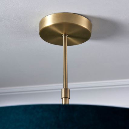 Endon 95839 - Luster na šipci HAYFIELD 3xE27/40W/230V mesing/zeleno
