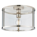 Endon 96150 - Plafonsko svetlo HOPTON 1xE27/10W/230V sjajni hrom