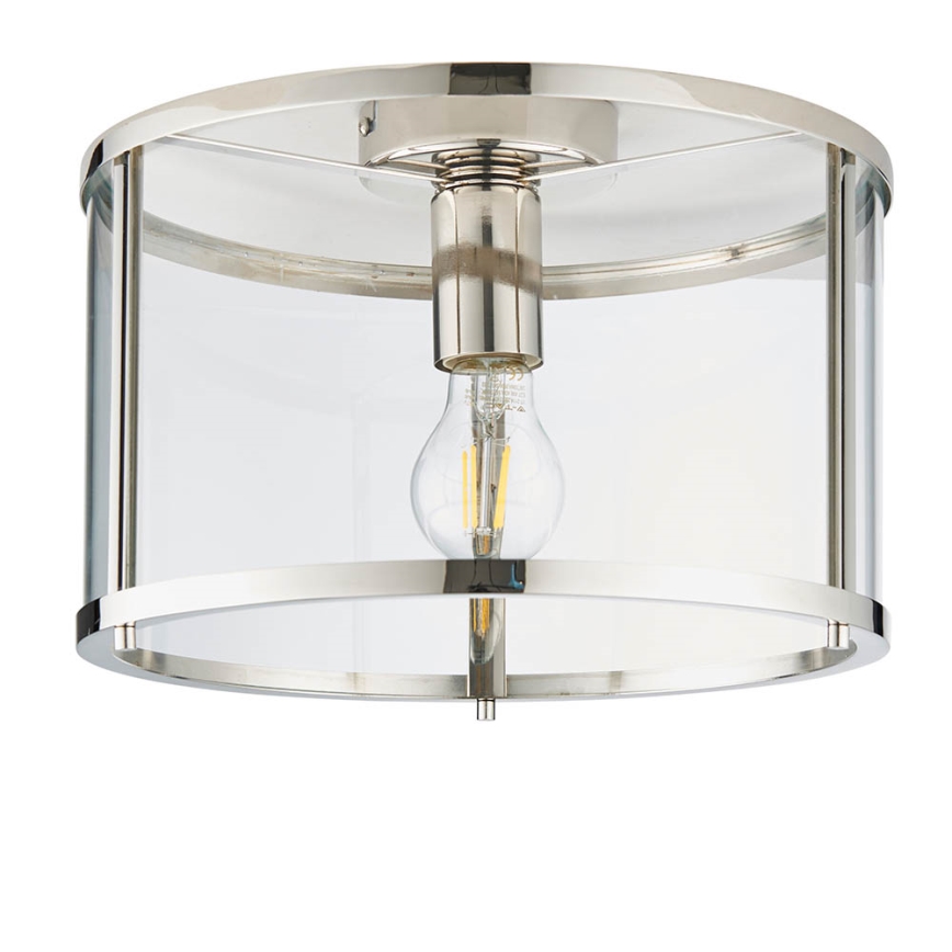 Endon 96150 - Plafonsko svetlo HOPTON 1xE27/10W/230V sjajni hrom