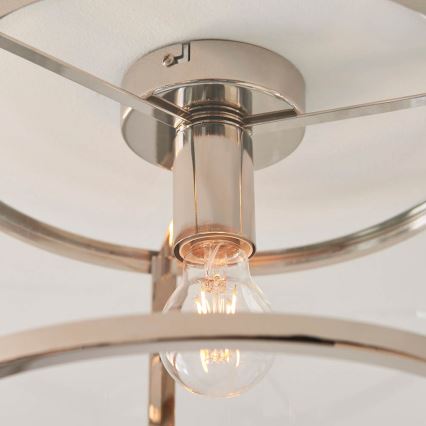 Endon 96150 - Plafonsko svetlo HOPTON 1xE27/10W/230V sjajni hrom