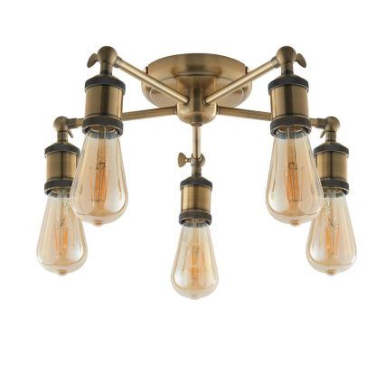 Endon 97244 - spot svetiljka HAL 5xE27/40W/230V mesing