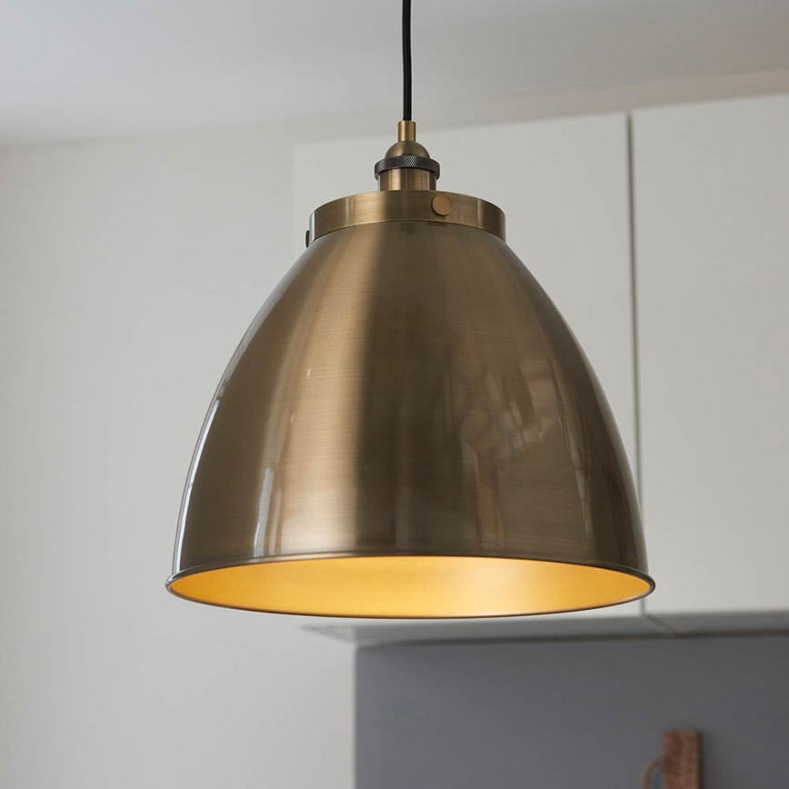 Endon 98744 - Luster na sajli FRANKLIN 1xE27/10W/230V mesing