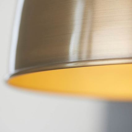 Endon 98744 - Luster na sajli FRANKLIN 1xE27/10W/230V mesing