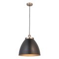 Endon 98749 - Luster na sajli FRANKLIN 1xE27/10W/230V crna/mesing