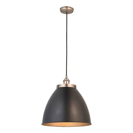 Endon 98749 - Luster na sajli FRANKLIN 1xE27/10W/230V crna/mesing