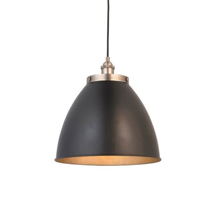 Endon 98749 - Luster na sajli FRANKLIN 1xE27/10W/230V crna/mesing