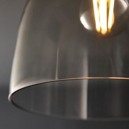 Endon 99106 - Stropno svetlo URBAN 1xE27/10W/230V crna/prozirna