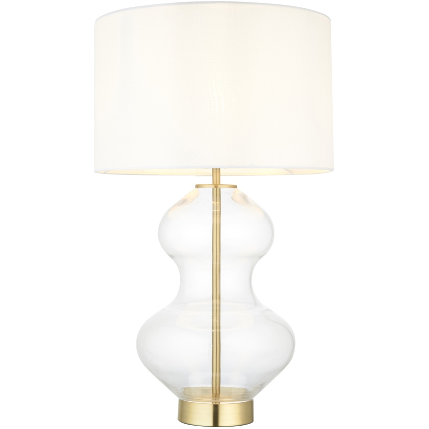 Endon 99110 - Stona lampa prigušiva KELDA 1xE27/10W/230V bela/zlatna