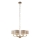Endon 99151 - Luster na lancu HIGHCLERE 6xE14/28W/230V siva/matni hrom pr. 53 cm