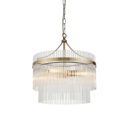 Endon 99167 - Luster na lancu MARIETTA 3xE14/7W/230V mesing/proziran
