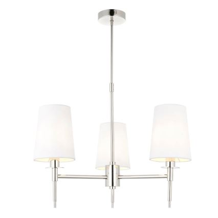 Endon 99455 - Luster na stalku 3xE14/6W/230V sjajni hrom/bela