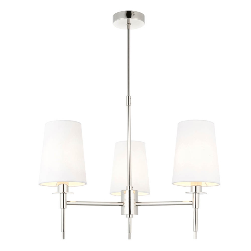 Endon 99455 - Luster na stalku 3xE14/6W/230V sjajni hrom/bela