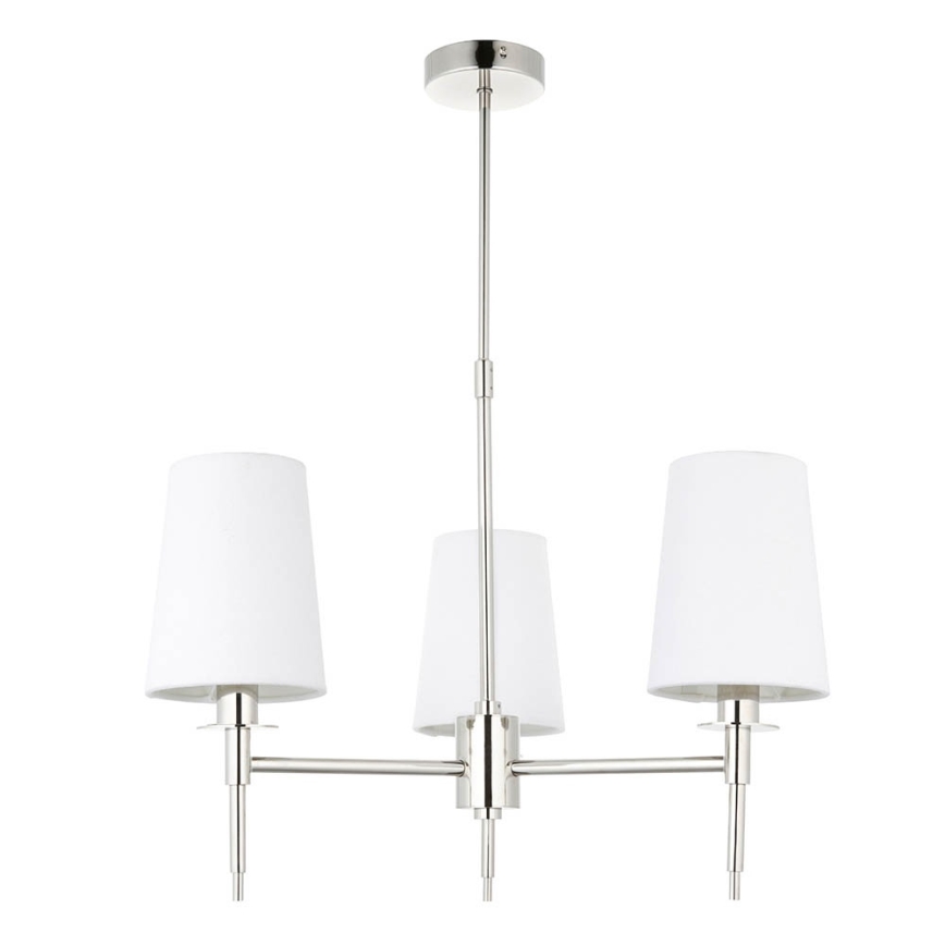 Endon 99455 - Luster na stalku 3xE14/6W/230V sjajni hrom/bela