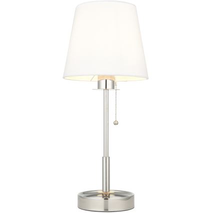 Endon 99596 - Stona lampa 1xE27/10W/230V bela/sjajni hrom