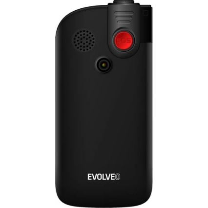 Evolveo - EasyPhone FL, mobilni telefon za starije osobe, crne boje