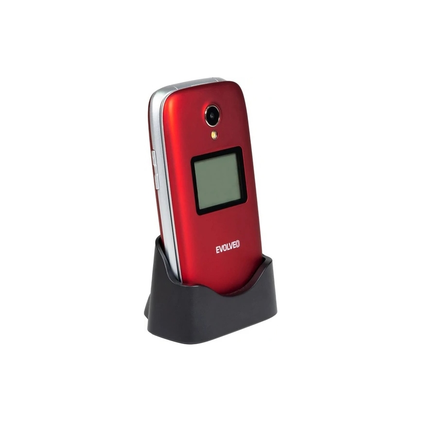 Evolveo - EasyPhone FS, preklopni mobilni telefon 2.8 crveni