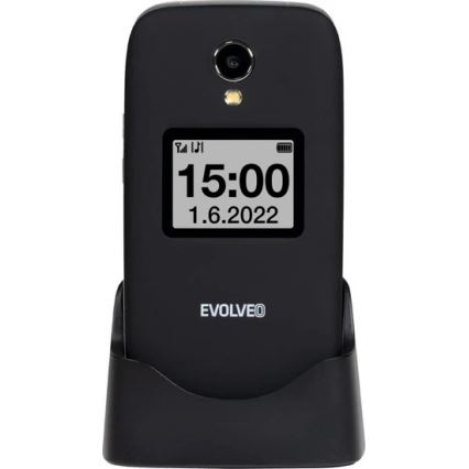 Evolveo - EasyPhone FS preklopni mobilni telefon za starije osobe 2.8 crna