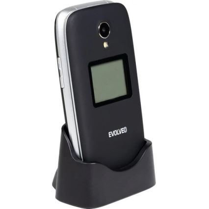 Evolveo - EasyPhone FS preklopni mobilni telefon za starije osobe 2.8 crna