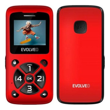 Evolveo - EasyPhone ID: mobilni telefon za starije osobe, crvene boje