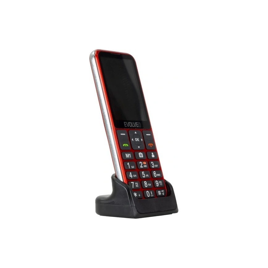 Evolveo - EasyPhone LT, 4G mobilni telefon za seniore, crveni
