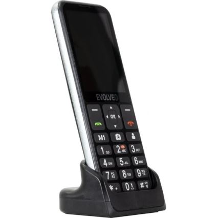 Evolveo - EasyPhone LT 4G mobilni telefon za starije osobe, crne boje