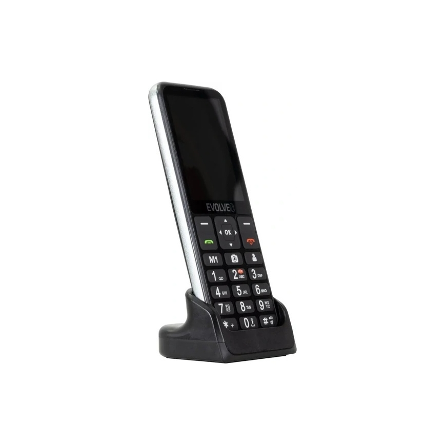 Evolveo - EasyPhone LT 4G mobilni telefon za starije osobe, crne boje