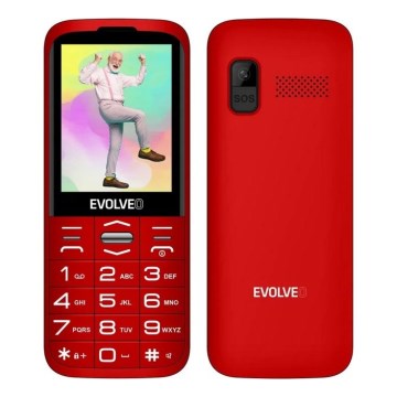 Evolveo - EasyPhone XO mobilni telefon za seniore, crvene boje