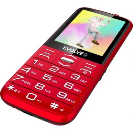 Evolveo - EasyPhone XO mobilni telefon za seniore, crvene boje