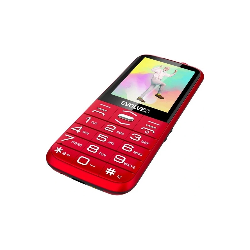 Evolveo - EasyPhone XO mobilni telefon za seniore, crvene boje