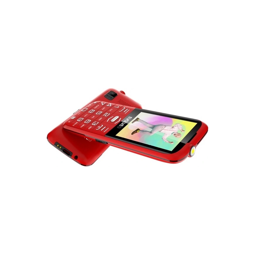 Evolveo - EasyPhone XO mobilni telefon za seniore, crvene boje