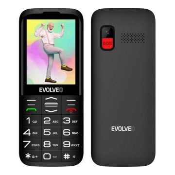 Evolveo - EasyPhone XO mobilni telefon za starije osobe, crne boje