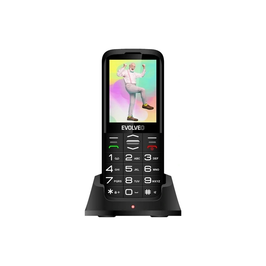 Evolveo - EasyPhone XO mobilni telefon za starije osobe, crne boje