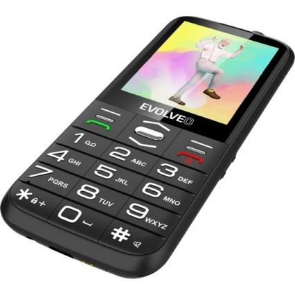 Evolveo - EasyPhone XO mobilni telefon za starije osobe, crne boje