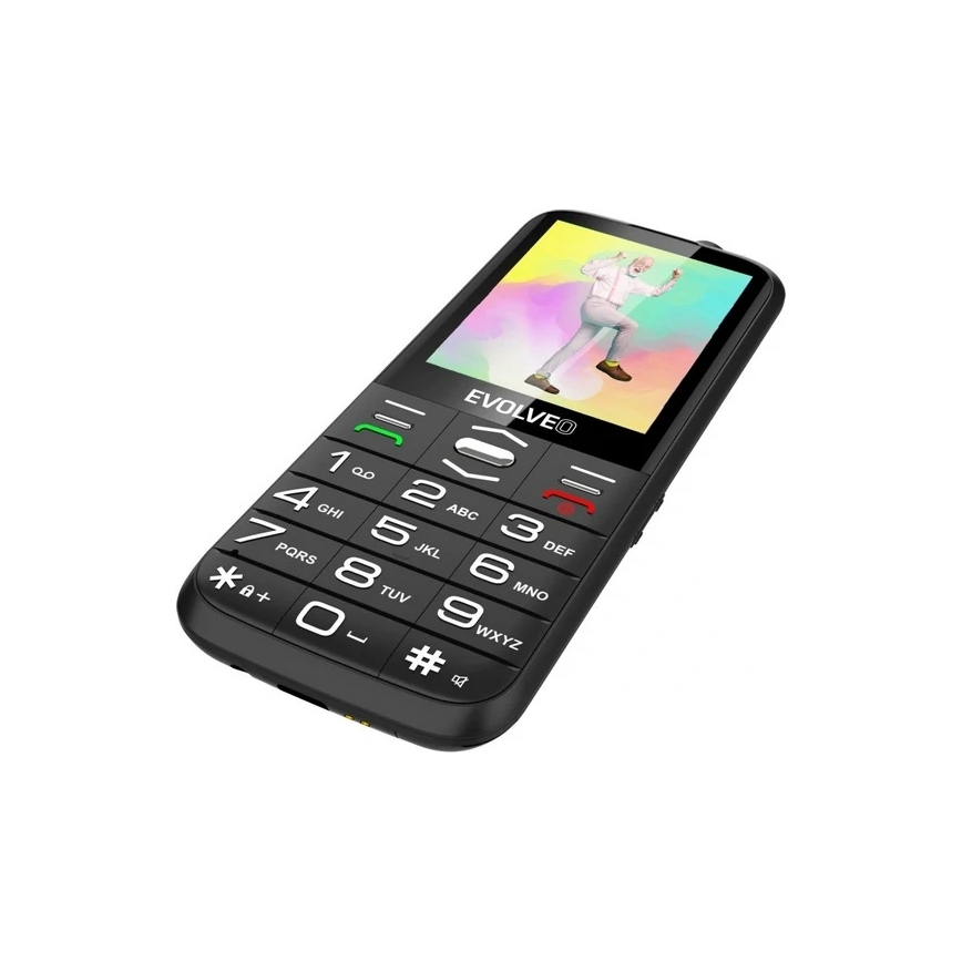 Evolveo - EasyPhone XO mobilni telefon za starije osobe, crne boje