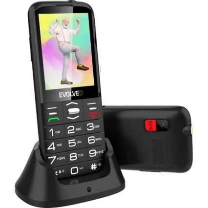 Evolveo - EasyPhone XO mobilni telefon za starije osobe, crne boje