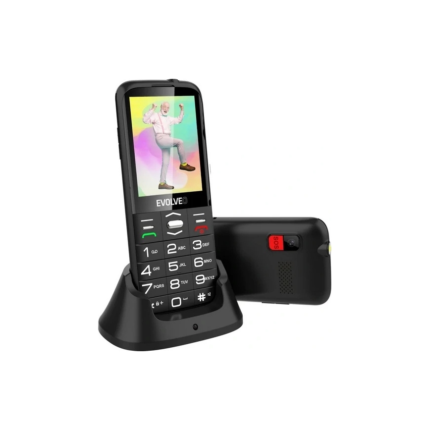 Evolveo - EasyPhone XO mobilni telefon za starije osobe, crne boje