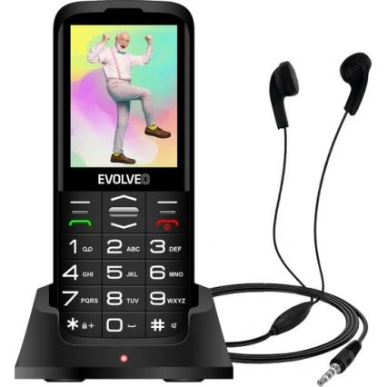 Evolveo - EasyPhone XO mobilni telefon za starije osobe, crne boje