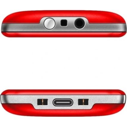 Evolveo - EasyPhone XR 4G, mobilni telefon za seniore, crvene boje