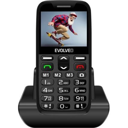 Evolveo - EasyPhone XR 4G mobilni telefon za starije osobe, crna