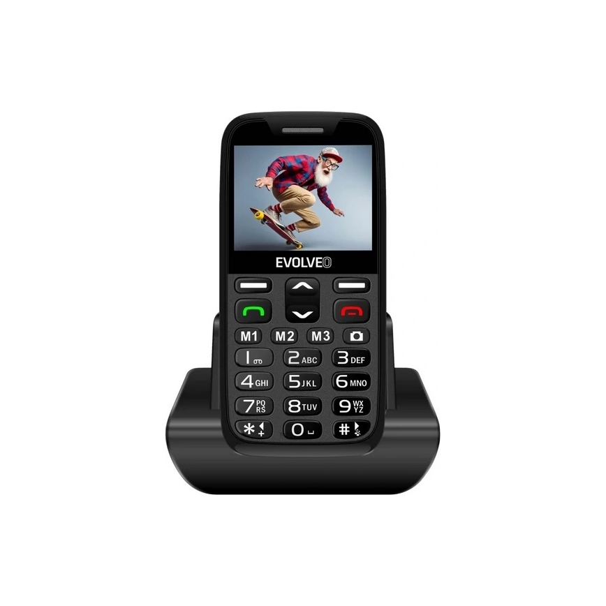 Evolveo - EasyPhone XR 4G mobilni telefon za starije osobe, crna