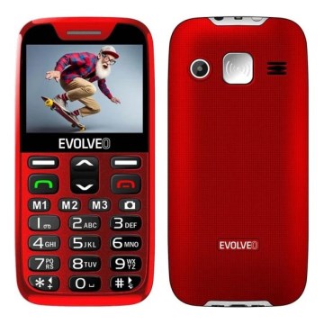 Evolveo - EasyPhone XR, 4G mobilni telefon za starije osobe, crveni
