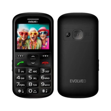 Evolveo - EasyPhone XS, crni mobilni telefon za starije osobe