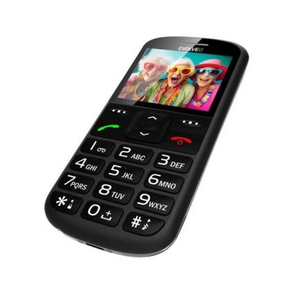 Evolveo - EasyPhone XS mobilni telefon za starije osobe, crne boje