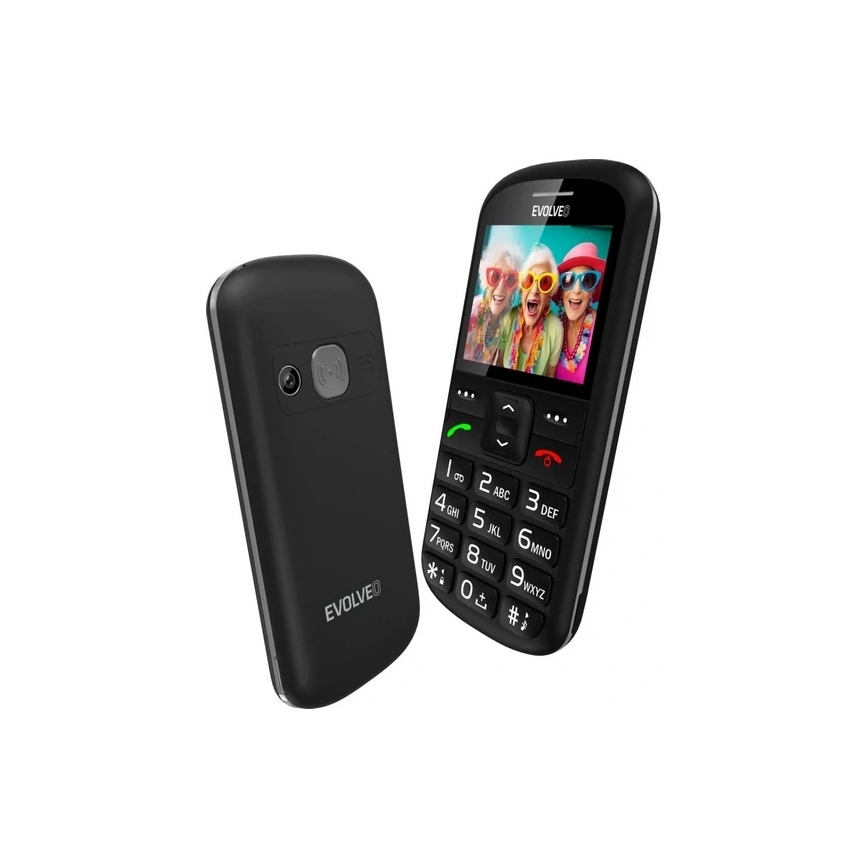Evolveo - EasyPhone XS mobilni telefon za starije osobe, crne boje